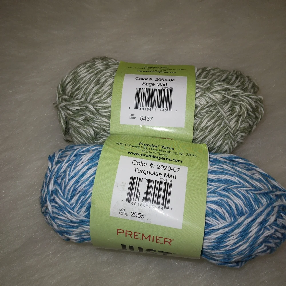 YARN Premier Just Cotton yarn, 2 skeins